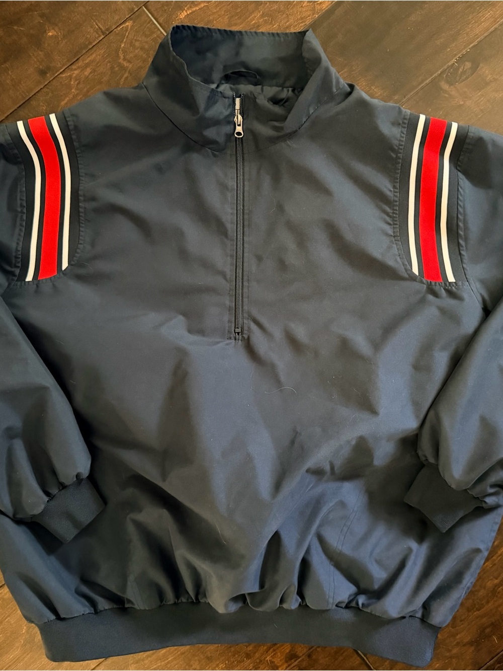 Men's Smitty Navy Half-Zip Umpire Windbreaker XL